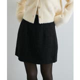 【洗える】ラメツイード&千鳥柄ミニスカート | VIS  | 詳細画像1 