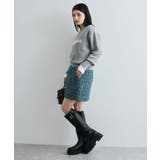 【洗える】ラメツイード&千鳥柄ミニスカート | VIS  | 詳細画像11 