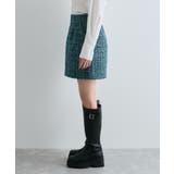 【洗える】ラメツイード&千鳥柄ミニスカート | VIS  | 詳細画像27 