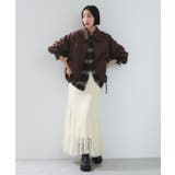 フィブリルサテン＆レースアソートマーメイドスカート | VIS  | 詳細画像2 