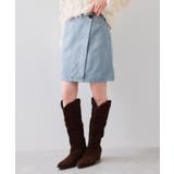 釦ポイントスエードライクミニスカート | VIS  | 詳細画像12 