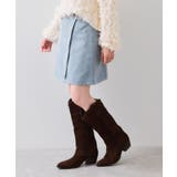 釦ポイントスエードライクミニスカート | VIS  | 詳細画像13 