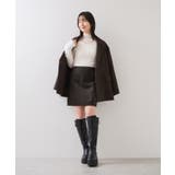 釦ポイントスエードライクミニスカート | VIS  | 詳細画像2 