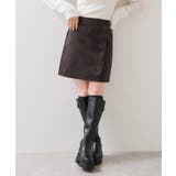 釦ポイントスエードライクミニスカート | VIS  | 詳細画像4 