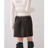 釦ポイントスエードライクミニスカート | VIS  | 詳細画像5 