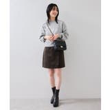 釦ポイントスエードライクミニスカート | VIS  | 詳細画像8 