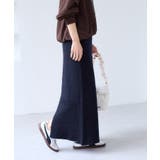 ネイビー(40) | チェックアソートシャギーニットスカート/セットアップ対応 | VIS 