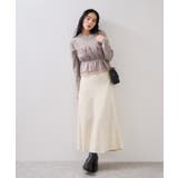 シャイニーナローフレアスカート | VIS | 詳細画像2