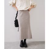 リブニットスカート/セットアップ対応 | VIS  | 詳細画像10 