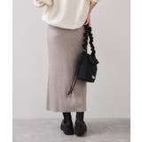 リブニットスカート/セットアップ対応 | VIS  | 詳細画像12 