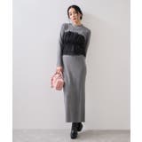 リブニットスカート/セットアップ対応 | VIS  | 詳細画像2 