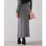 リブニットスカート/セットアップ対応 | VIS  | 詳細画像7 