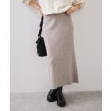 ベージュ系(29) | リブニットスカート/セットアップ対応 | VIS 