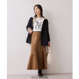 エスカルゴ切替スエードライクスカート | VIS | 詳細画像8