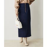 【防シワ・洗える】ファスナーIラインスカート | VIS  | 詳細画像4 