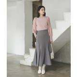 【新色追加】【美easy】ウーリッシュバックレースアップマーメイドスカート【洗え… | VIS  | 詳細画像24 