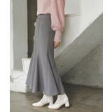 【新色追加】【美easy】ウーリッシュバックレースアップマーメイドスカート【洗え… | VIS  | 詳細画像26 