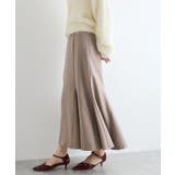 ベージュ(27) | 【新色追加】【美easy】ウーリッシュバックレースアップマーメイドスカート【洗え… | VIS 