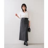 へリンボーンIラインロングスカート/セットアップ対応 | VIS  | 詳細画像8 