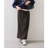 ブラウン(20) | へリンボーンIラインロングスカート/セットアップ対応 | VIS 