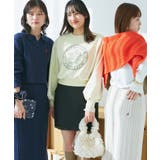 VIS別注モデルローズ刺繍ポロケーブルニットスカート | VIS | 詳細画像21