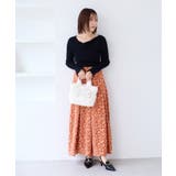 【WEB限定】アソート柄セミフレアロングスカート | VIS  | 詳細画像12 