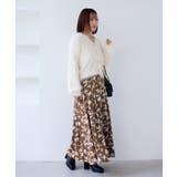 【WEB限定】アソート柄セミフレアロングスカート | VIS  | 詳細画像2 
