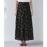 【WEB限定】アソート柄セミフレアロングスカート | VIS  | 詳細画像20 