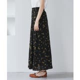 【WEB限定】アソート柄セミフレアロングスカート | VIS  | 詳細画像21 