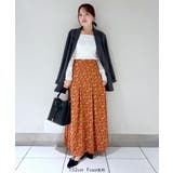 【WEB限定】アソート柄セミフレアロングスカート | VIS  | 詳細画像43 