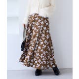 ブラウン系(22) | 【WEB限定】アソート柄セミフレアロングスカート | VIS 