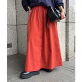 【WEB限定】フロントボタンフレアスカート | VIS  | 詳細画像34 