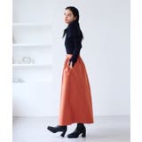 【WEB限定】フロントボタンフレアスカート | VIS  | 詳細画像4 