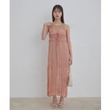 【SET】タンク付きシアーラメキャミワンピース【洗える】 | VIS  | 詳細画像2 