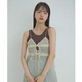 【SET】タンク付きシアーラメキャミワンピース【洗える】 | VIS  | 詳細画像8 