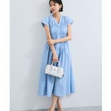 ブルー系(45) | シャーリングデザインワンピース【WEB限定サイズ】 | VIS
