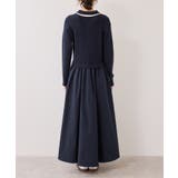 ダブルカラーポロニットドッキングワンピース | VIS  | 詳細画像19 