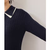 ダブルカラーポロニットドッキングワンピース | VIS  | 詳細画像21 