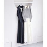 ダブルカラーポロニットドッキングワンピース | VIS  | 詳細画像24 