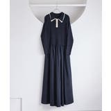 ダブルカラーポロニットドッキングワンピース | VIS  | 詳細画像28 