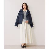 ダブルカラーポロニットドッキングワンピース | VIS  | 詳細画像8 