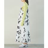 【洗える】アート柄キャミワンピース | VIS | 詳細画像15