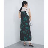 【洗える】アート柄キャミワンピース | VIS | 詳細画像4