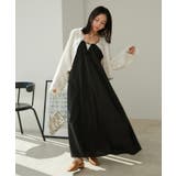 レイヤーデザインキャミワンピース【洗える】 | VIS  | 詳細画像3 