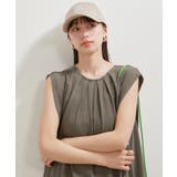 【洗える】ピグメント加工タックフレアワンピース | VIS  | 詳細画像12 