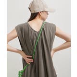 【洗える】ピグメント加工タックフレアワンピース | VIS  | 詳細画像13 