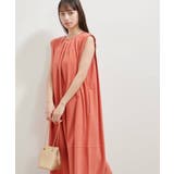 【洗える】ピグメント加工タックフレアワンピース | VIS  | 詳細画像5 