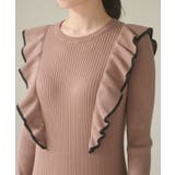 配色がアクセント。フリルニットワンピース | VIS  | 詳細画像13 