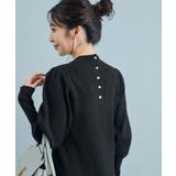 【星玲奈さんコラボ】スリーブコンシャスアシンメトリー切り替えニットワンピース | VIS | 詳細画像10