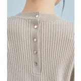 【星玲奈さんコラボ】スリーブコンシャスアシンメトリー切り替えニットワンピース | VIS | 詳細画像16